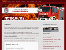 Tablet Screenshot of feuerwehr-meerane.de